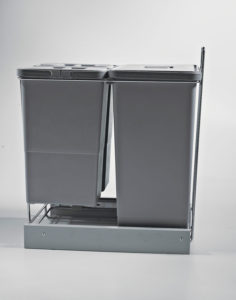 PULL-OUT WASTE BIN for KITCHEN BASE; ECO bins 2x8L -PF01 34C2